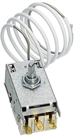 LPPP Termostato frigorifero compatibile con Liebherr 6151086 K59-L1287 | Capillare 900 mm, 3 terminali AMP 4,8 mm, sostituisce Ranco, compatibile con Miele 01513061, AEG Electrolux 899671069599/1