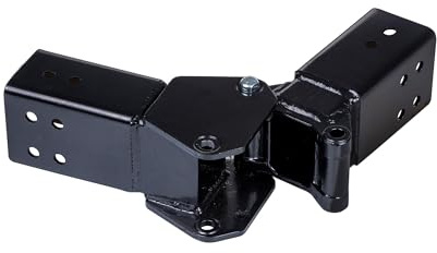 SwingKing Trailer Tongue Hinge Kit – 3 x 4 Frames - Helps Reduce Storage Length – Black Finish – Includes Pivot Plates and Hardware