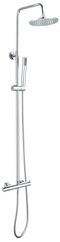 Cofan Columna de Ducha con Grifería MonoMando | 5 Piezas |Fabricado en ABS Cromado