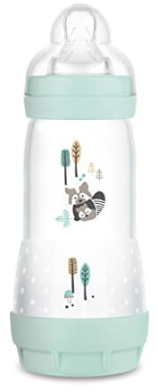 MAM Biberon Easy Start Anticolica, con Tettarella in Silicone SkinSoftTM, 4+ Mesi, 320 ml, Azzurro