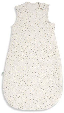 Little Green Sheep Baby Sleeping Bag - Luxury Organic Cotton Blend Sleeping Bags with Side Zip Fastening Poppers, Meets British Safety Standard, Linen Rice, 2.5 Tog 0-6M