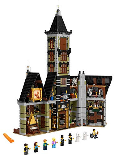 LEGO 10273 Icons Haunted House Powered Up Ready Building Set for Adults, Ghost Collection, Home Décor, DIY Creative Activity, Gift Idea