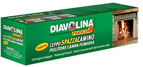 La zappa Ceppo spazza camino per stufe a legna tronchetto mangia fuliggine