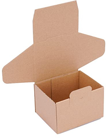 förpackning vikbara lådor 120 x 100 x 80 mm brun (yttermått 125 x 105 x 85 mm) WP 10 fraktkartong DHL kartong Hermes DPD GLS förpackning (250 stycken)