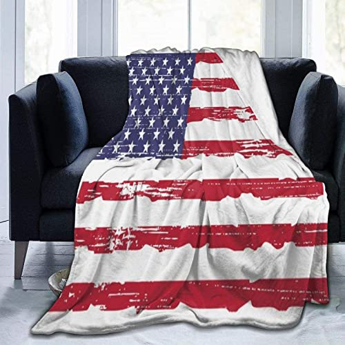 okoikfc Kuscheldecke Flauschig 220x240 cm 3D Usa Decke Fleecedecke - Wohndecke, Sofadecke XXL, Decke Couch Blanket, Kuscheldecke Große, Sofa überwurfdecke