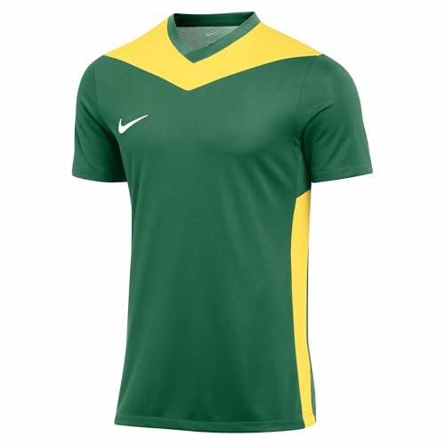 Nike M NK DF Prk Drb Iv JSY SS Haut à Manches Courtes, Vert pin/Jaune tourné/Blanc, m Homme