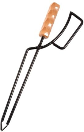 iFutniew Feuerzange für Grill, Winterfeuer, Holzkohle, Kirschpflücker, Campingfeuer-Schürhaken