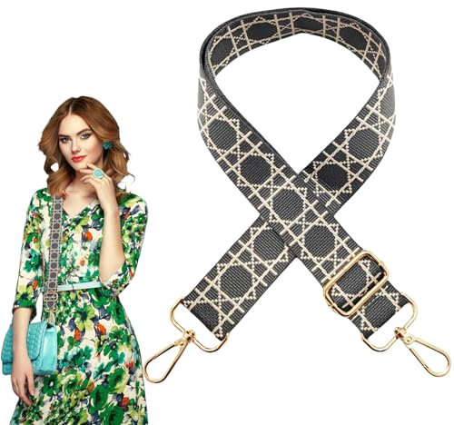 Damen Taschengurte zum Wechseln Verstellbarer Schultergurt - 3,8 cm breit Schultertaschengurte für Lange Riemen für Handtaschen 1014
