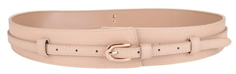 Damen GüRtel Breiter Kummerbund for Damen, schwarzer Taillenkorsettgürtel, Dame, lässiger Rock, Knöpfe, dekorativer Bund, abnehmbarer Gürtel aus PU-Leder Dekorativer GüRtel ( Size : 80cm , Color : Bei