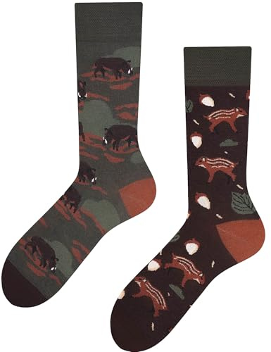 Todo Calcetines Divertidos Hombre y Mujer, Calcetines Fantasia con Motivo, de Colores