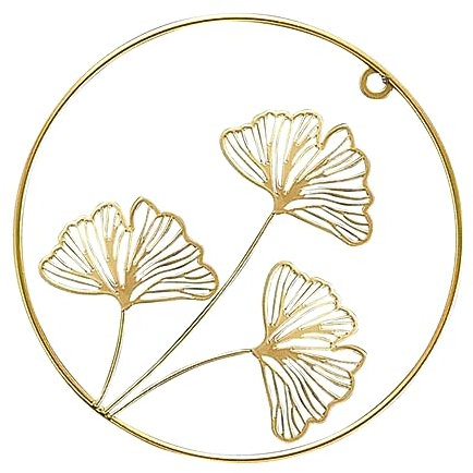 Ciieeo Hohle Ginkgoblätter Wandkunst Eisen Ginkgo Schmücken Dekorativer Wandbehang Für Wohnzimmer