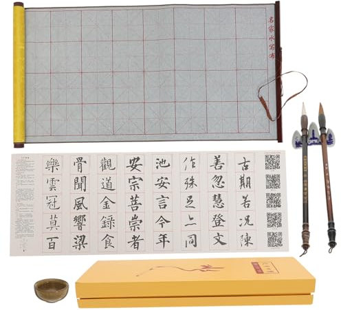 GRADENEVE Kalligraphiepapier Für Einsteiger Chinesischer Pinsel Für Kalligrafie Kalligrafiezubehör Mit Hoher Saugfähigkeit Geeignet Für Pinselkalligrafie Und Tuschemalerei Einfach Zu