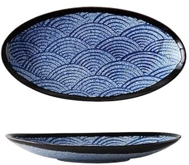 Large Capacity Ceramic Fish Plate Minimalist Creative Sushi Plate Home Steam Fish Salad Plate Multi-functional Seafood Dinner Plate Banquet Western Food Dinner Plate Suitable For Hotel And Catering