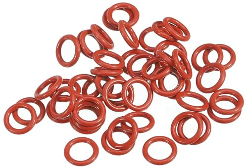PATIKIL 50 Stück O-Ringe 20 mm Dichtungsringe, Nitrilkautschuk Dichtung O Ring Gummidichtung Rund Seal Unterlegscheiben für Hochdruckreiniger Poolpumpe Schnellkupplung Kugelhahn, Rot