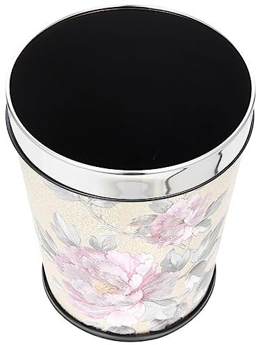 BUGUUYO Stainless Steel Ring Trash Can Large Bathroom Bin Multi-function Trash Bin Reusable Stylish Design