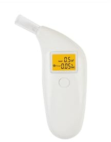 Alcool Tester Digitale Portatile con Display LCD - Misurazione BAC Precisa 0-0,20% - Spegnimento Automatico - 5 Inalatori Riutilizzabili - Etilometro Compatto e Affidabile