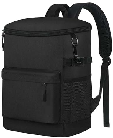 Rrlihjgu Mochila con Cofre de Hielo, Mochila más fría para Hombres,30 latas de Viajes aislados Cooler de Mochila - térmica Impermeable, Cofre de Hielo para el Almuerzo de Trabajo de Trabajo en la
