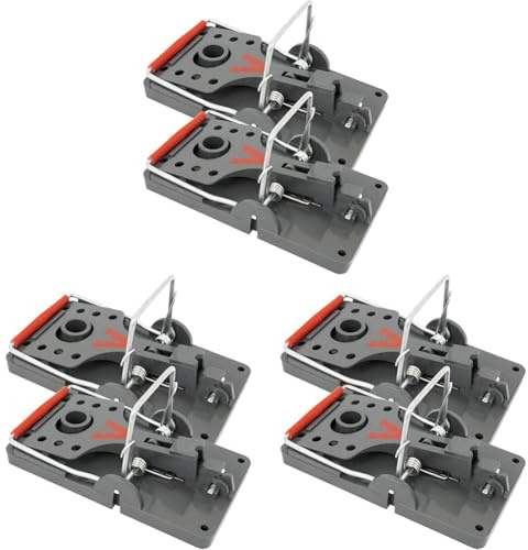 PROTECT HOME Rattenfalle Click, Innovative Schlagfalle mit hoher Schlagkraft, effektive und giftfreie Rattenbekämpfung, 2 Stück (Packung mit 3)