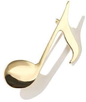 Minimaliste Note De Musique Broche Revers Épingle Pour Femmes Homme Simple Plaqué Or Épingle Musicale Vestes Robe Costume Chemise Sac Chapeau Broches Musicien Fête Banquet Vêtements Accessoire Bijoux