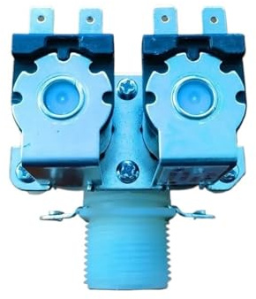 ZWFYJEWU FPS-180A 1 In 2 Out Solenoid Water Inlet Valve, Compatible For LG, Compatible For Midea, Compatible For LittleSwan, Compatible For Haier, Washing Machine Double Nozzle Head Valve