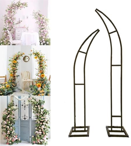 Arche de jardin avec kit d'outils de fleurs pour cérémonie de mariage, fête, décoration d'événement – Présentoir floral élégant pour célébrations en plein air