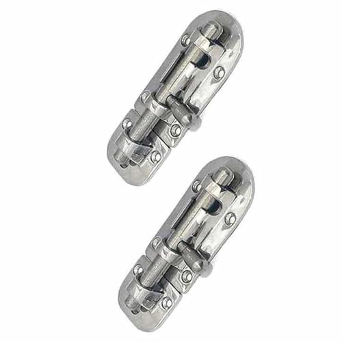 2Pcs 316 Stainless Steel Barrel Slide Bolt, Boat Door Lock Latch Marine Grade Slide Barrel Bolt Clasp for Marine Boat Window Door Hatch Cabinet (110mm)