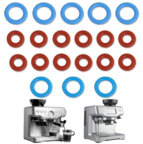 20-Piece O-Ring Seal Set Compatible with Breville Sage/Breville BES900 BES920 BES980 990 Dual Boiler Coffee Machines - for Silicone Seals,Hose,Thermal, Brew,Steam Boilerand Steam Probes