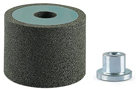 Muela abrasiva para amoladora angular tipo 100, disco de copa de carburo de esmeril y silicio, grano 46, para pulido de piedra y afilado de herramientas, incluye tuerca M10