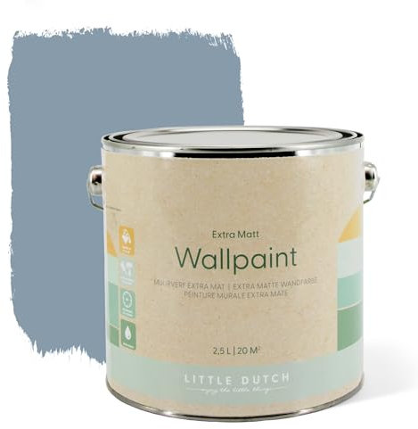 Little Dutch 8704 Wandfarbe Extra Durable - 2,5L - adventure blue