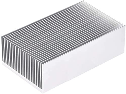 tatoko Aluminum Heat Sink Heatsink Module Cooler Fin for High Power Led Amplifier Transistor Semiconductor Devices with 130mm (L) x 69mm(W) x 36mm(H)
