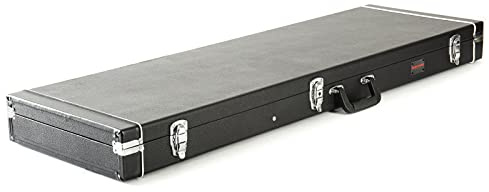 MUSIC STORE Fame E-Basskoffer, Electric Bass Eco Black Case, Holzkern, Schwarzer Tolexbezug, mit Zubehörfach