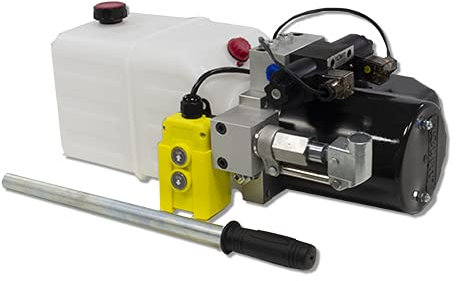 Flowfit 12 V DC Doppelwirkendes hydraulisches Kraftpaket mit 7 l Tank und Handpumpe ZZ016216