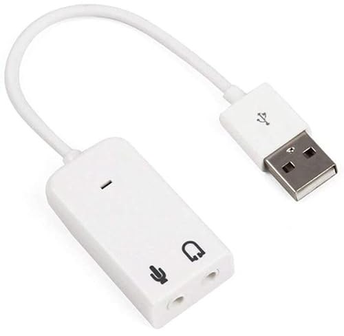 RANY Virtuel 7.1 3D Carte Son Externe USB 2.0 Audio Adaptateur Jack 3.5 Mm Écouteurs Carte Son Pour Ordinateur Portable PC