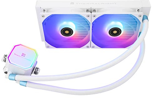 Thermalright Frozen Prism 240 White ARGB CPU Liquid Cooler With 120mm PWM Fan,240 White Cold Row Specification,Integrated Water Cooler Heatsink For AMD/AM4/AM5,INTEL LGA1700/1150/1151/1200/20XX