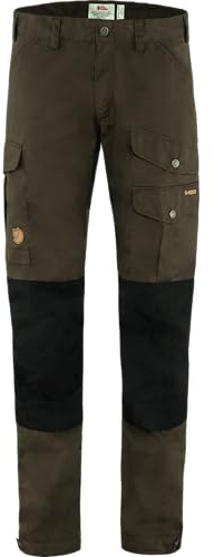 Fjällräven Vidda Pro Men's Hiking Trousers (US, Wasit Inseam, 32, 32, Regular, Regular, Dark Olive-Black)