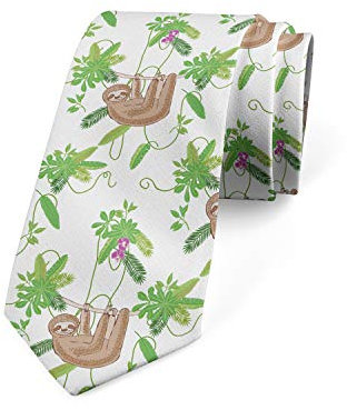 FJAUOQ Corbata moderna multicolor para hombre, Verde lima, Taille unique