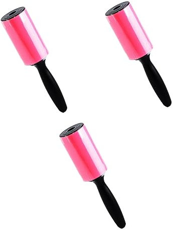 FRCOLOR 3pcs Catcher Roll Clothes Sticky Hair Brush Paper Removing Cover for Pet Cloth Furniture Carpet Roll Dust Roller Pet Hair Remover for Laundry Random Color