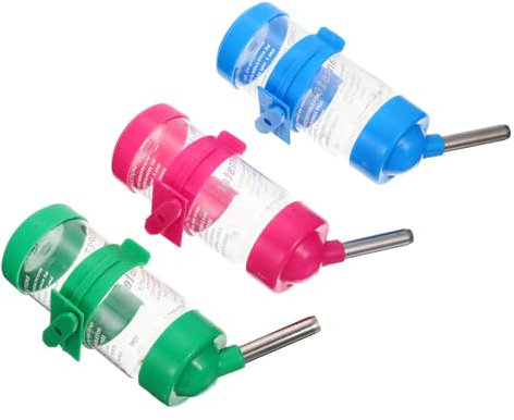 DOITOOL 3stücke Hamster Trinkflaschen Hängende Wasserflaschen Für Kleintiere Automatische Trinkversorgung Für Hamster Und Chinchillas Praktische Haustier-wasserer