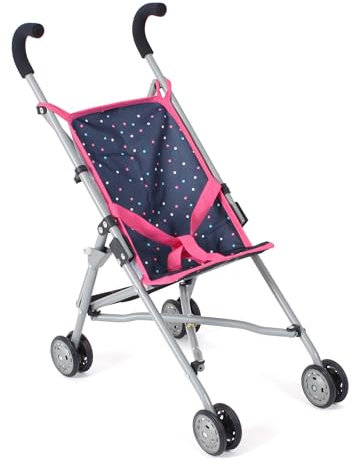 Bayer Chic 2000 - Puppenbuggy Roma, Puppenwagen, Mini-Buggy, Konfetti pink