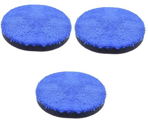 SOLUSTRE 3St Schwammpuffer polierschwamm autopolitur poliermaschine auto wachs poliermaschinen Polierpads für s Polierschwabbel blaues Polierpads-Kit Polierpad für