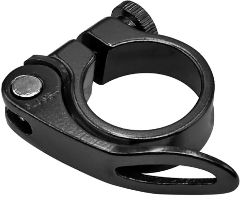 LICQIC Bike Seat Post Clamp, Quick Release Seat Post Clamp, 31.8 mm, Black