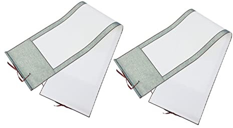 DOITOOL 2 Stücke Chinesisches Kalligraphie Papier Leere Hängerollen Tragbares Xuan Papier Malrolle für Kalligraphie Kunst Wandrolle Reispapier