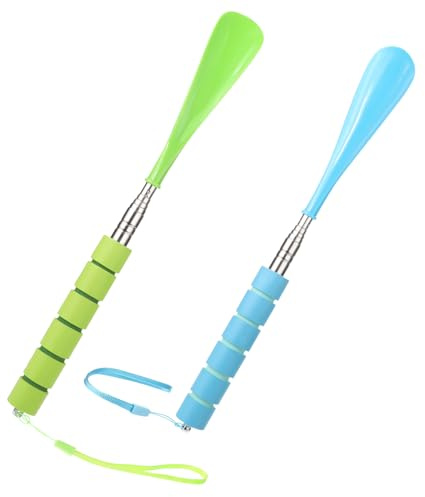 Fadayunn Shoe Horn Long Handled Long Shoe horns Extra Long Shoe Horns Flexible Shoe Spoon Plastic Long ShoeHorn For Men Women Elderly 2pk