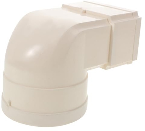 DIYEAH Conector de Gestión Villas Residenciales en Agua para Aplicaciones y Codo Cuadrado Bajante de Lluvia Pvc Blanco Diseño Versátil