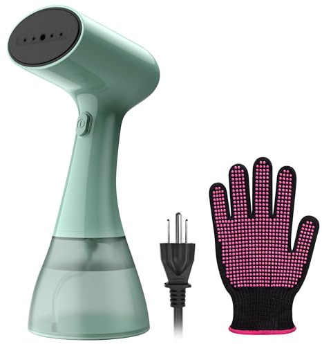 YOUNGOOD GS01 Steamer for Clothes, clothes steamer handheld with Ultra Large 400ml Water Tank, 1500W High Power, 20S Fast Heat-up,Wrinkle Remover,Portable Handheld Design Travel Steamer (Green)
