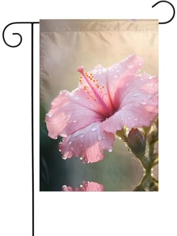 Wzywhj Bandiera nazionale coreana con motivo floreale estivo da giardino su entrambi i lati, decorazione per cortile, 30,5 x 45,7 cm