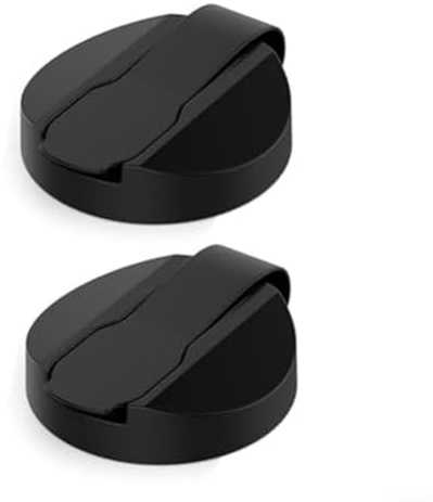 MoSundi Replacement Lids for Good Seasons Salad Dressing Bottles 2 Pack, Compatible with Good Seasons Cruet Bottle, Black Plastic Leak-Proof Cap 2-pack