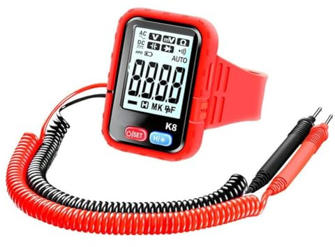 Zicojia Multímetro Digital de Pulsera Recargable para Trabajos en Altitud. Probador Portátil de Resistencia y Continuidad.