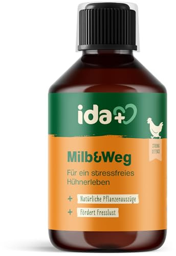 Ida Plus – MiLB & Weg – Schluss mit Lästlingen – Trinkwasserzusatz mit natürlichen Pflanzenextrakten – besonders gut für Hühner, Puten, Gänse, Enten & anderes Geflügel – 1:1000 Konzentrat