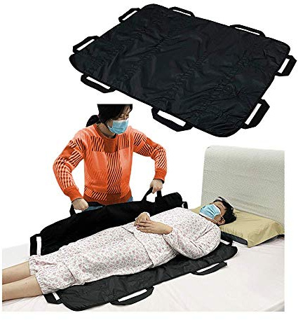 Positioning Bed Pad With Handles Comfort Slide Repositioning Sheet Transfer Blanket For Bedridden Patient Turning Device Transfer Draw Sheet Hospital Bed Padding Lift Assist For Incontinence Elderly
